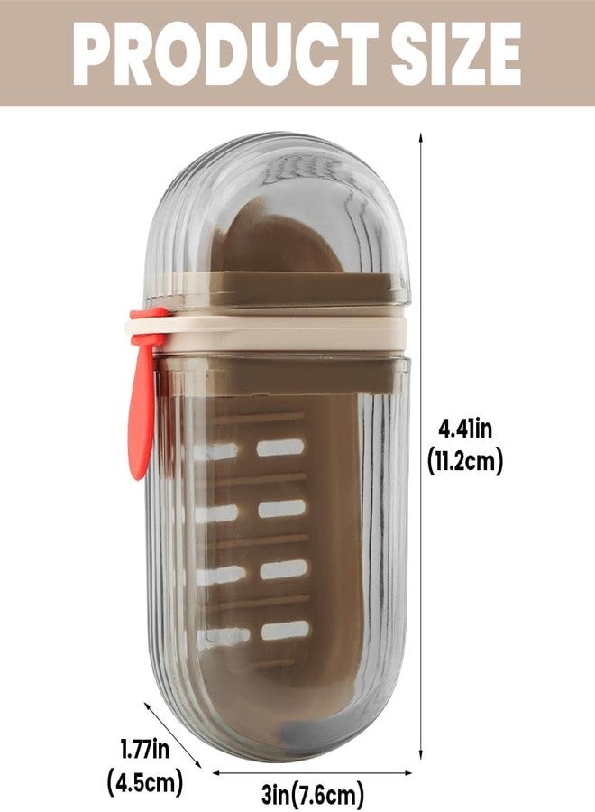 ZODZE Travel Soap Case [2-Pack] Portable Bar Soap Holder with Removable Drainage Tray- Waterproof Soap Box for Gym, Camping, Hiking, and Travel - Clear/Brown - Image 3